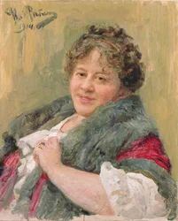 Porträt von Tatiana Olga Shchepkina-Kupernik, 1914